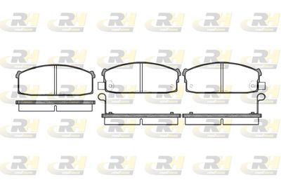 Комплект тормозных колодок, дисковый тормоз ROADHOUSE 2117.02 для NISSAN LAUREL