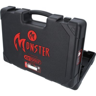 KS Tools 515.6300 Souprava bezkartáčového akumulátorového příklepového vrtacího šroubováku eMONSTER, 4dílná