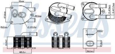RADIATOR RACIRE ULEI CUTIE DE VITEZE AUTOMATA NISSENS 91508 5