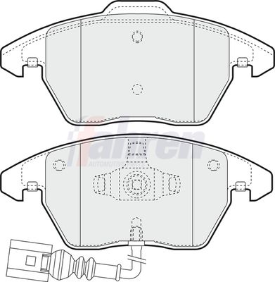 Fahren Brake Pad Set, disc brake FBP3076