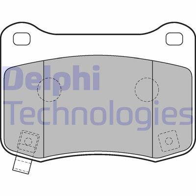 Комплект тормозных колодок, дисковый тормоз DELPHI LP2212 для LEXUS IS