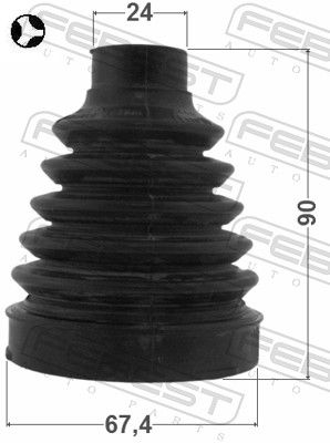 Bellow, drive shaft 1015-T300