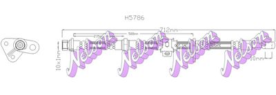 спирачен маркуч KAWE H5786
