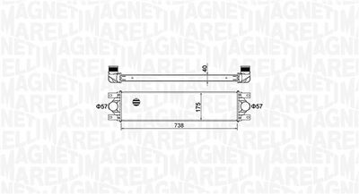 Chłodnica powietrza doładowującego MAGNETI MARELLI 351319204790