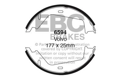 Комплект тормозных колодок EBC Brakes 6594 для VOLVO S60