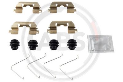 A.B.S. Priedų komplektas, diskinių stabdžių trinkelės