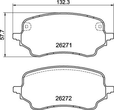 Комплект тормозных колодок, дисковый тормоз BREMBO P 24 236 для FORD PUMA