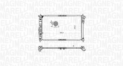 RADIATOR RACIRE MOTOR MAGNETI MARELLI 350213175600