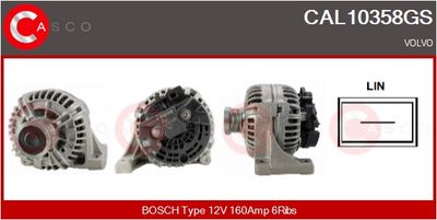 GENERATOR / ALTERNATOR CASCO CAL10358GS