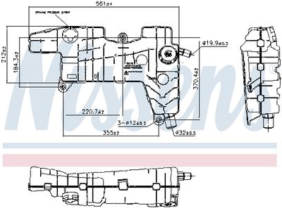 Expansion Tank, coolant 996026