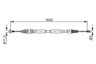 CABLU FRANA DE PARCARE BOSCH 1987482681 4