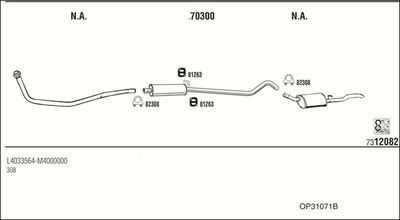 SISTEM DE ESAPAMENT WALKER OP31071B