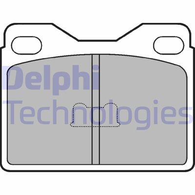 Комплект тормозных колодок, дисковый тормоз DELPHI LP145 для RENAULT 14