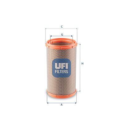 UFI 27.F51.00 Повітряний фільтр 