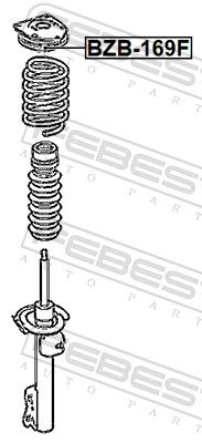 Rolling Bearing, suspension strut support mount BZB-169F