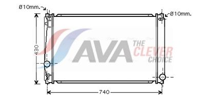 RADIATOR RACIRE MOTOR AVA Clever Choice TO2418