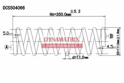 Пружина ходовой части DYNAMATRIX DCS504066 для FORD ORION