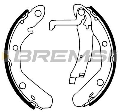 Комплект тормозных колодок BREMSI GF0017 для VW SCIROCCO