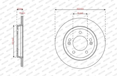 BREMSSCHEIBE FERODO DDF3037C 1