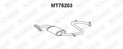 VENEPORTE MT75203 Глушитель выхлопных газов для MITSUBISHI SPACE WAGON (N3_W, N4_W)