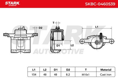 спирачен апарат STARK SKBC-0460539