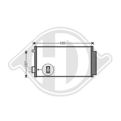 CONDENSATOR CLIMATIZARE DIEDERICHS DCC1636