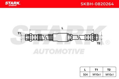 спирачен маркуч STARK SKBH-0820264