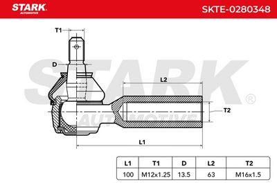 накрайник на напречна кормилна щанга STARK SKTE-0280348