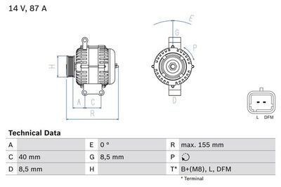 Generator BOSCH 0 986 042 720