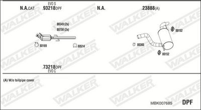 SISTEM DE ESAPAMENT WALKER MBK007685