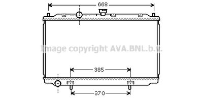 Радиатор, охлаждение двигателя AVA QUALITY COOLING DN2221 для NISSAN ALMERA