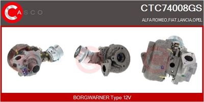 COMPRESOR SISTEM DE SUPRAALIMENTARE CASCO CTC74008GS