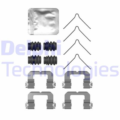 Комплектующие, колодки дискового тормоза DELPHI LX0757 для HYUNDAI IONIQ