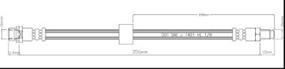 Тормозной шланг MOTAQUIP VBH1076 для FORD TOURNEO