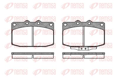 Комплект тормозных колодок, дисковый тормоз REMSA 0235.02 для MAZDA RX-7