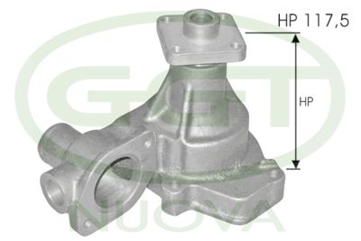 GGT Hulpwaterpomp (koelwatercircuit) (PA12050)