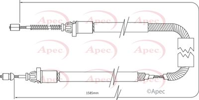 Cable Pull, parking brake APEC CAB1367