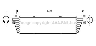 AVA QUALITY COOLING Intercooler, inlaatluchtkoeler (MSA4224)
