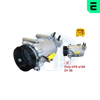 COMPRESOR CLIMATIZARE ERA 670204