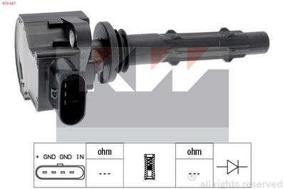 Cewka zapłonowa KW 470 487