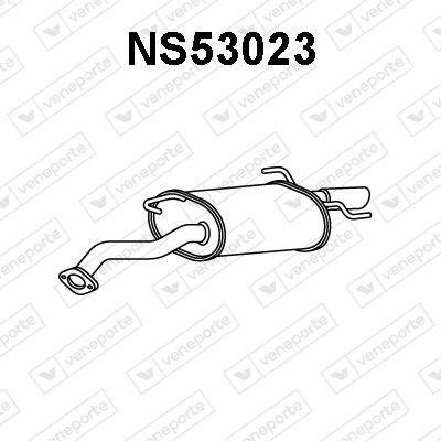 Глушитель выхлопных газов конечный VENEPORTE NS53023 для NISSAN 100NX
