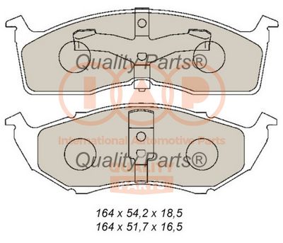 Комплект тормозных колодок, дисковый тормоз IAP QUALITY PARTS 704-02012 для CHRYSLER VISION
