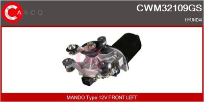 CASCO CWM32109GS Двигатель стеклоочистителя  для HYUNDAI (Хендай)