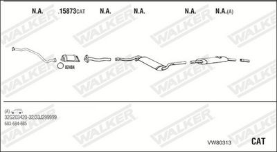 Изпускателна система WALKER VW80313