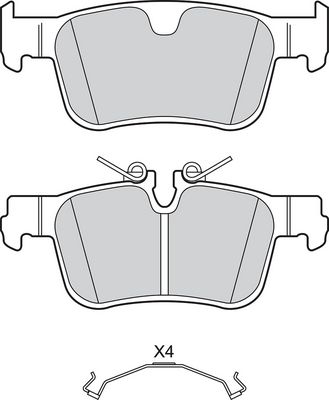 BREMSBELAGSATZ SCHEIBENBREMSE VALEO 302777 1