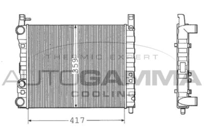 Радиатор, охлаждение двигателя AUTOGAMMA 100299 для FIAT REGATA