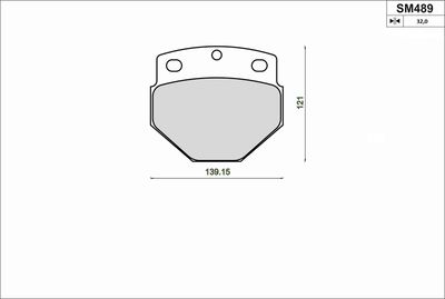 Комплект тормозных колодок, дисковый тормоз