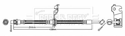 Brake Hose Borg & Beck BBH7472