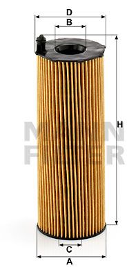 Масляный фильтр MANN-FILTER HU 8001 x для PORSCHE CAYENNE