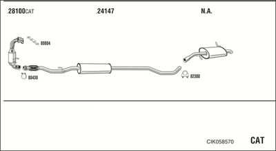 Układ wydechowy WALKER CIK058570